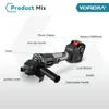 Yofidra 125mm Brushless Angle Grinder 3 Gears Variable Efficient Cordless Rechargeable Grinding Power Tool For Makita 18VBattery 5