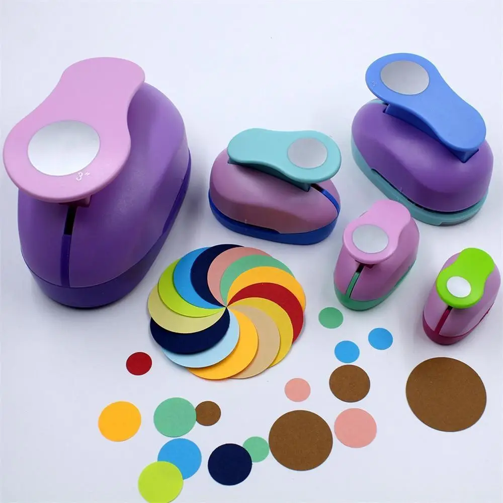 Craft Paper Embossing Sharper Children Embossing Punches Kid Toy Punches Maker Hole Puncher Scrapbooking Circle Punch paper punch hole punching tools paper craft punch circle hole punch embossing maker
