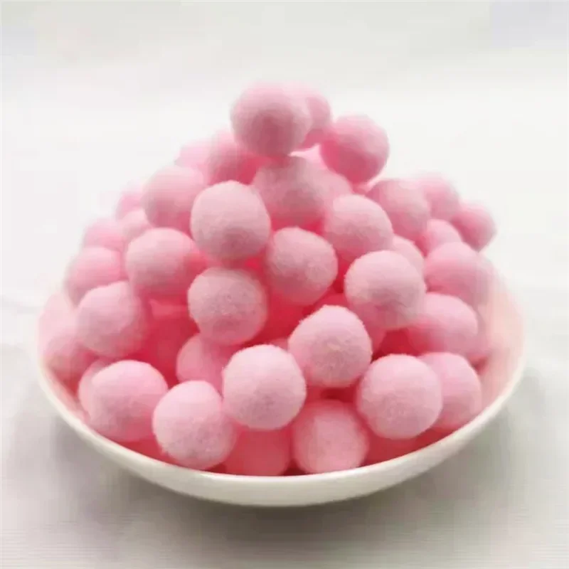 Children's Toys Pompons Needlework 10/15/20/25mm High Elastic Pompom Ball DIY Glue Sewing DIY Hobby Pompon 100 Pcs/bag craft supplies pom poms craft supplies