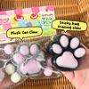 Cat Paw Mochi Taba Squishy Fidget Toy Cute Plush Cat Paw Silicone Slow Rebound Pinch Decompression Toy Stress Release Vent Toy 2