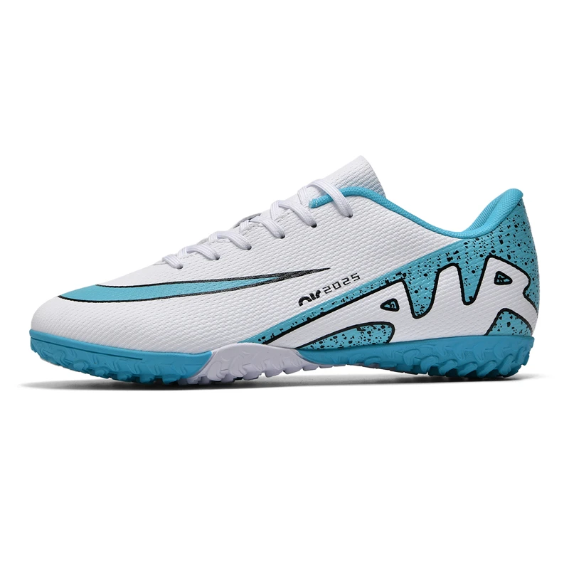 thumbnail image 1 of Botas de fútbol para hombre 2024, zapatos de fútbol de caña baja, cómodos, transpirables, TF/FG, zapatillas de entrenamiento antideslizantes para césped, calzado para exteriores, 1 of 5