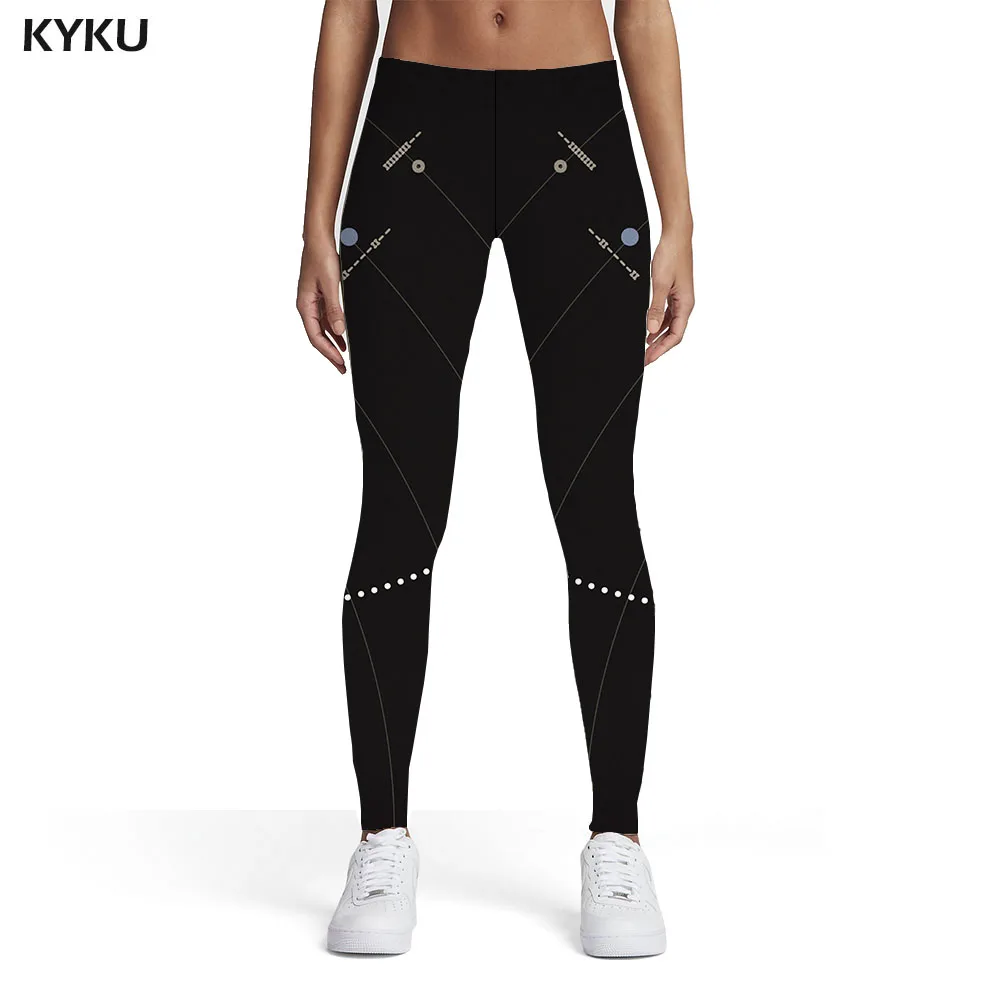 

KYKU Galaxy Leggings Women Space Trousers Universe Leggins Black Sport Womens Leggings Pants Fitness Fashion Funky Ladies