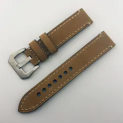 Elegant 40mm Tri - Tone Watch Case with Sapphire Glass (Leather strap)