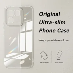 Premium Crystal Clear Rugged Anti - Drop Scratch Protective Phone Case for Vivo iQOO 15T (Clear)