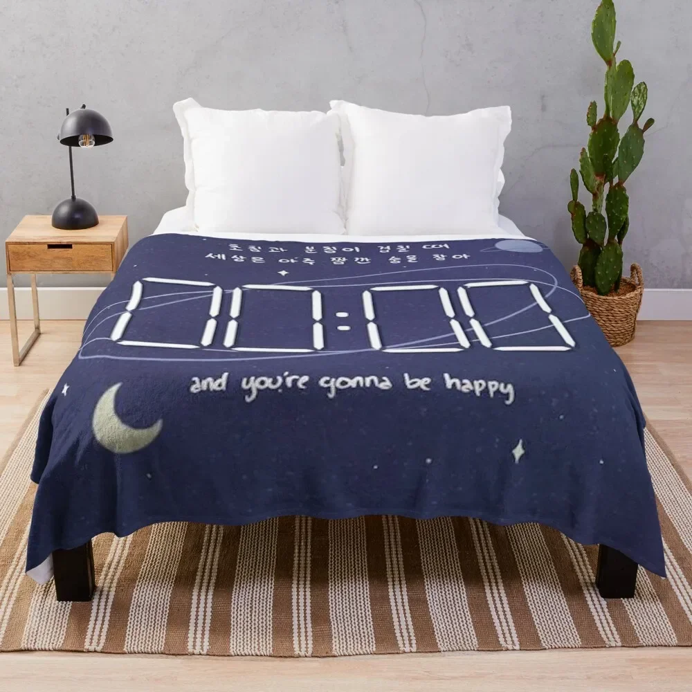 

zero o'clock Throw Blanket Fashion Sofas Comforter Dorm Room Essentials Blankets