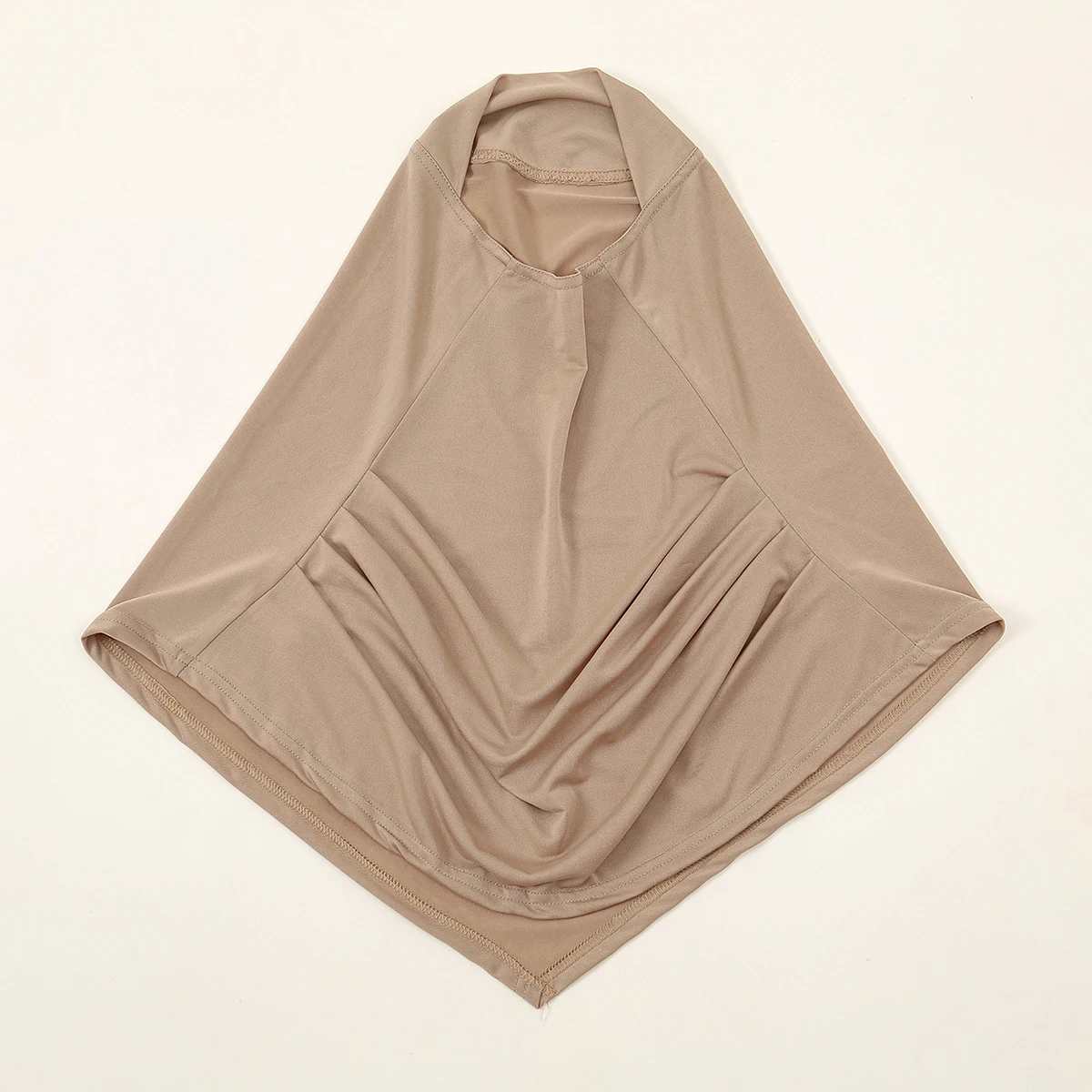 2/Pcs Crystal Hemp Wrinkle Hijab Instant Hijab Muslim Innerscarf For Woman Under Cap Hat Lady Solid Soft Headscarf Modal Jersey 5