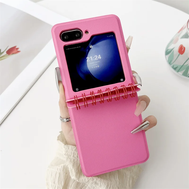 Stylish PU Leather Notebook Phone Case - Shockproof Protective Cover