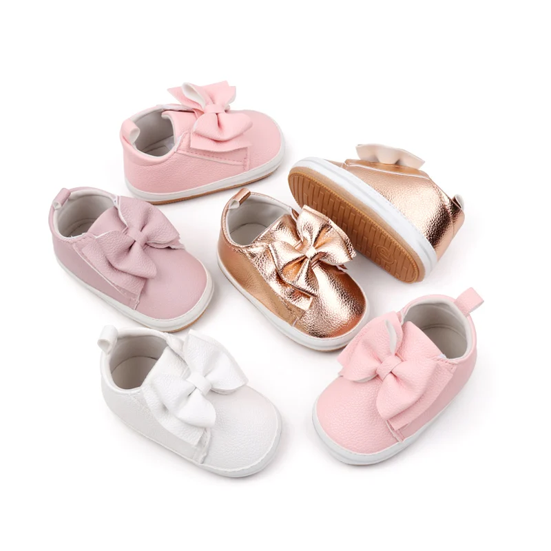 Baby Girl Shoes Soft PU for 0-9-18 Months Toddler Prewalking Outdoor Beautiful Cute Butterfly Bowknot BXC4143 baby shoes,soft sole shoes
