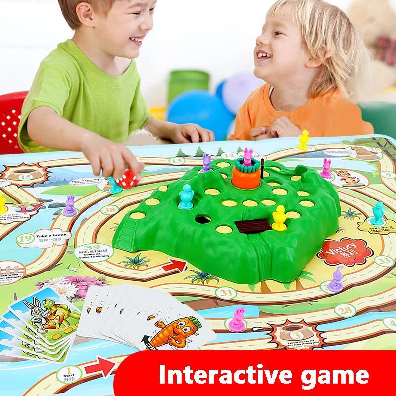 Jeu de piège à lapin pour enfants,jouet de lapin tournant,radis tombant,jeu  de société coule,éducation précoce- Break a trap - Cdiscount Jeux - Jouets