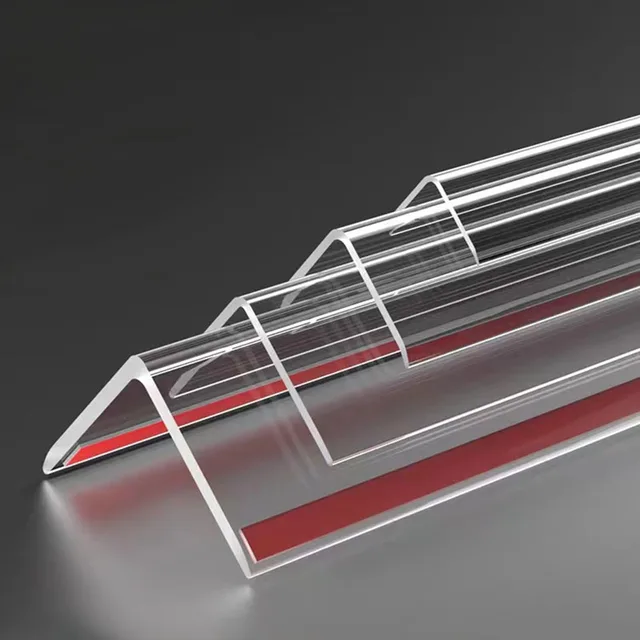 Wholesale Transparent Curtain Rods Acrylic Triangle Bar Strip: Solid ...