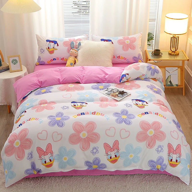 Disney Donald Duck Daisy Couple Bedding Set Duvet Cover Pillowcase Sets For Children Boys Girls