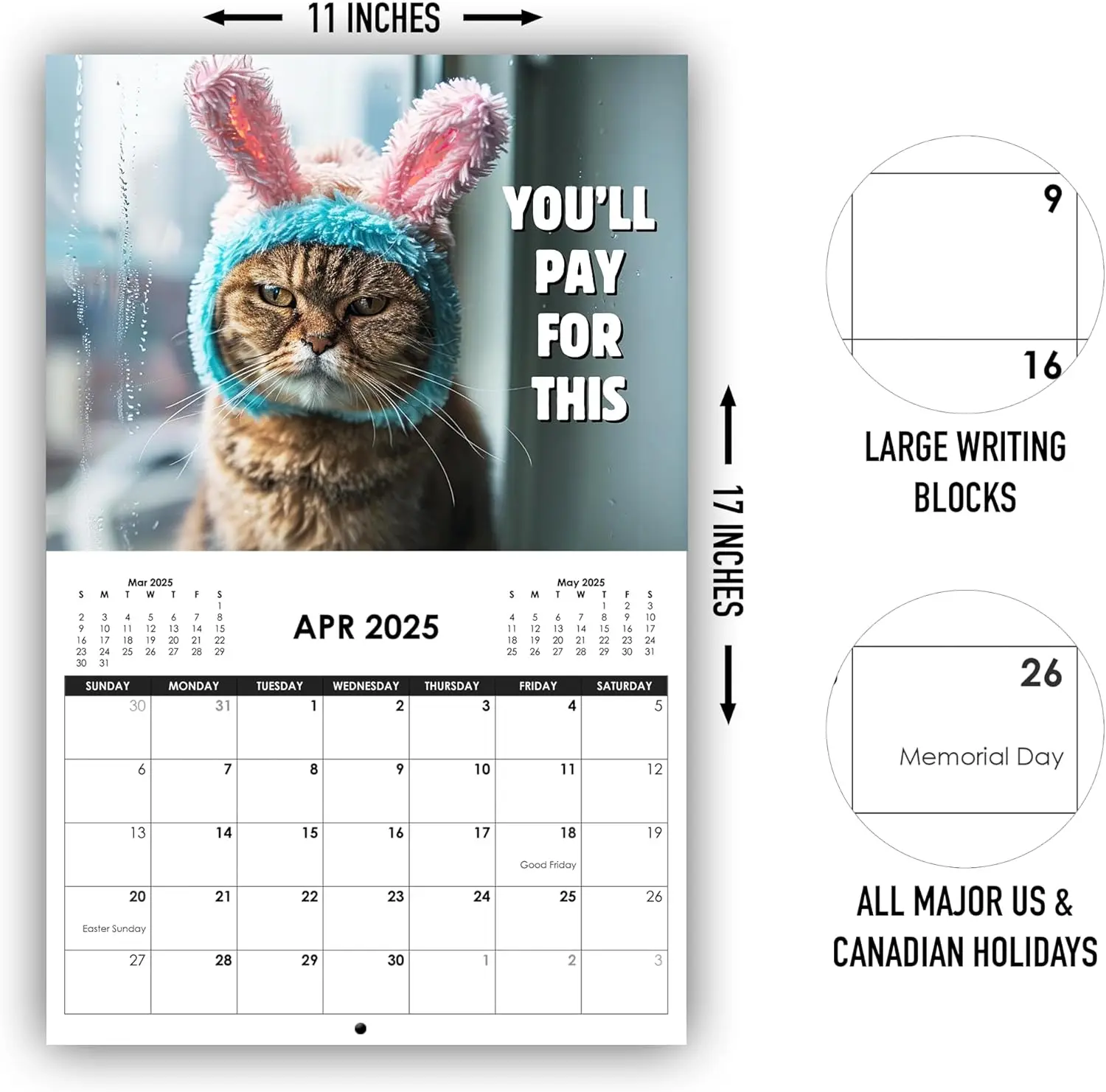 Angry Cat Theme Calendar New Year Wall Calendar Fun Cat Theme Gifts for Lovers New Year Christmas Gifts wall calendar paper wall calendar