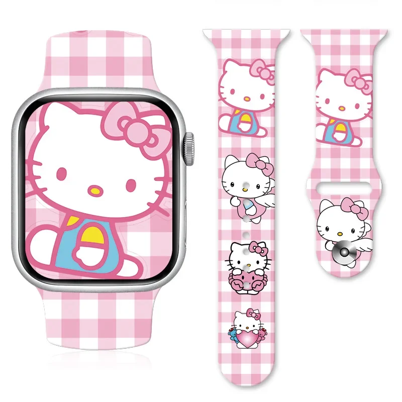 

Ремешок силиконовый с милым принтом для Apple Watch Band S8765432SE