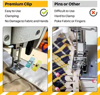 50 Pcs Multipurpose Sewing Clips Colorful Clips Plastic DIY Storage Positioning Patchwork Quilting Tools Safety Clips Assorted 5