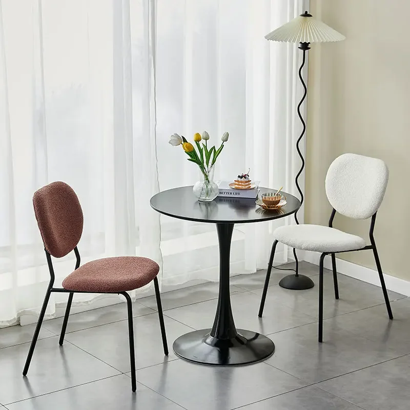 

Home Fashion Dining Chairs Modern Minimalist Restaurant Chairs Milk Tea Shops Shops Coffee Leisure Backrests Stools