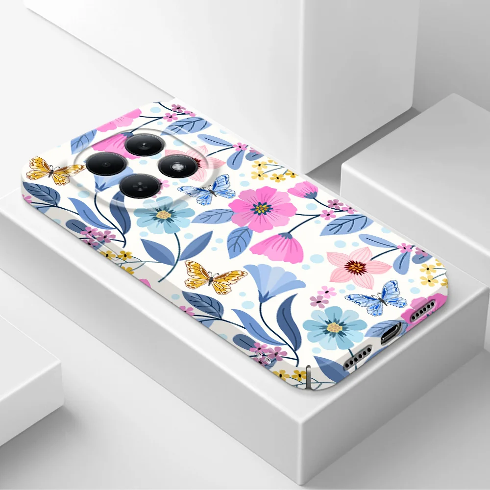Vibrant Floral Design Phone Case - Durable Hard Cover with Screen Protection