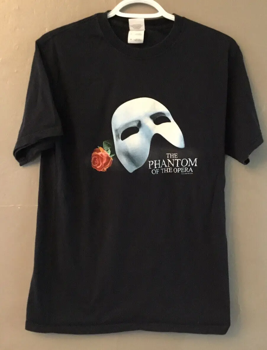 Vtg 1986 The Phantom Of The Opera T Shirt Black Broadway Size Medium Tee O