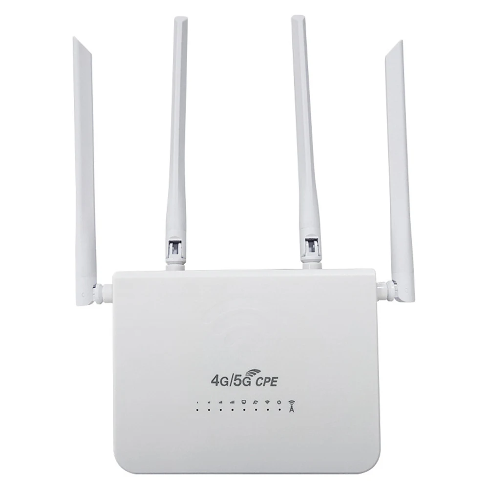 무선 모뎀 4G 라우터, SIM 카드 슬롯, C타입 충전, 넓은 영역 WiFi 커버리지, 4 안테나, 150 Mbps, 50Mbps