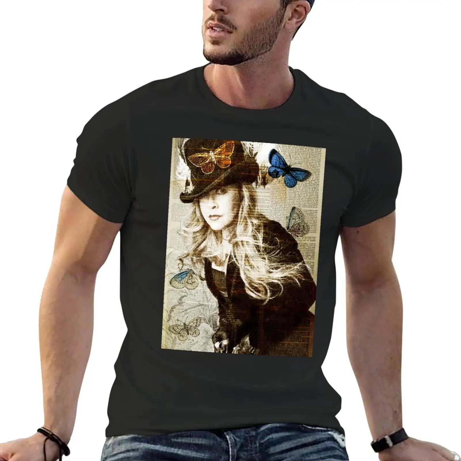 

Stevie Nicks love T-Shirt funnys vintage clothes blanks oversized t shirt men