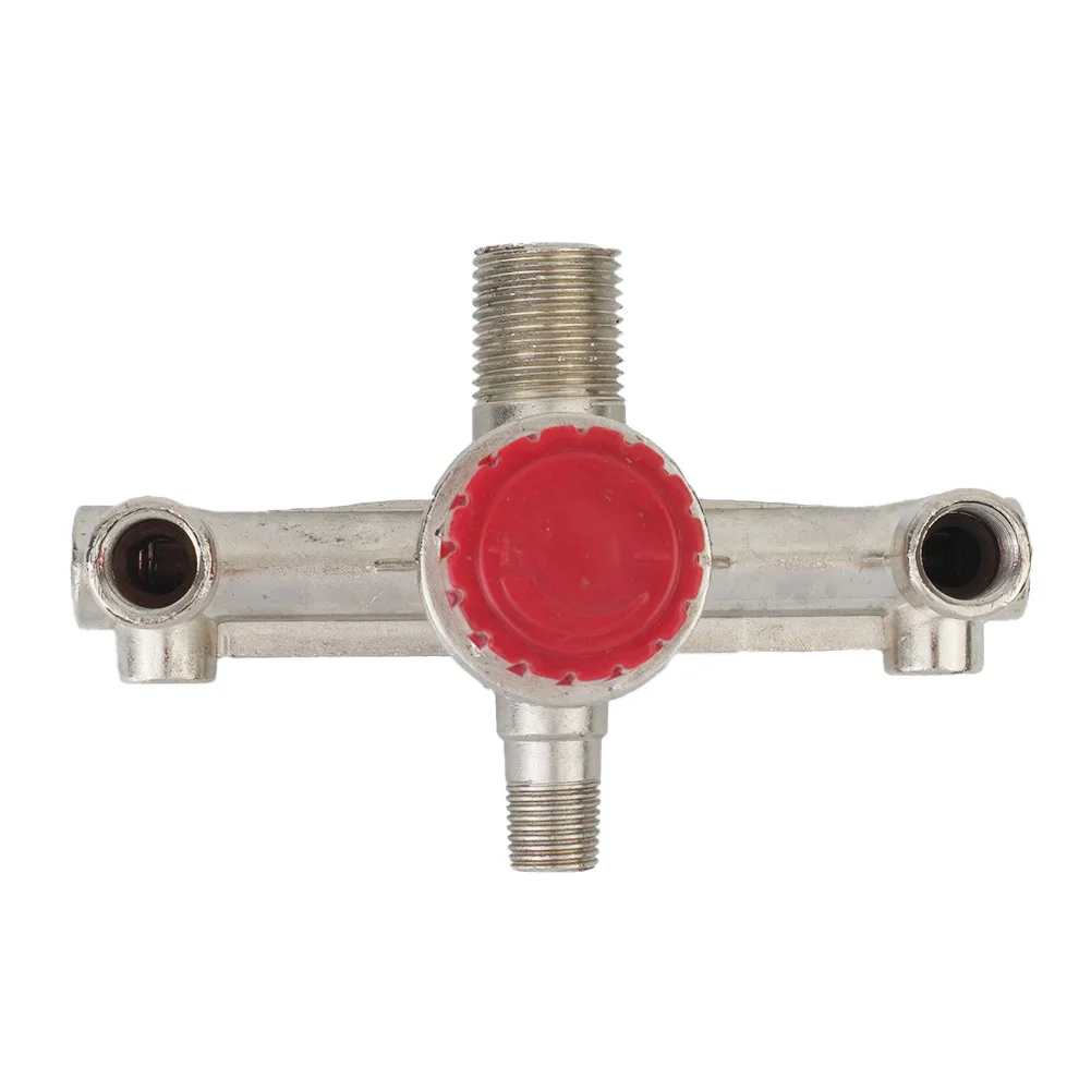 Regulator Valve Double Outlet Tube Air Compressor Switch Pressure Regulator Valve Fitting Part Repair Tools Accessories 1Pcs