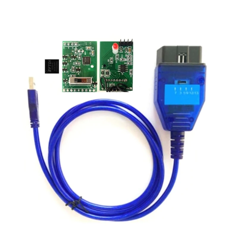 

409 KKL Scanner Tool OBD2 USB Diagnostic Cable Fault Code Inspection
