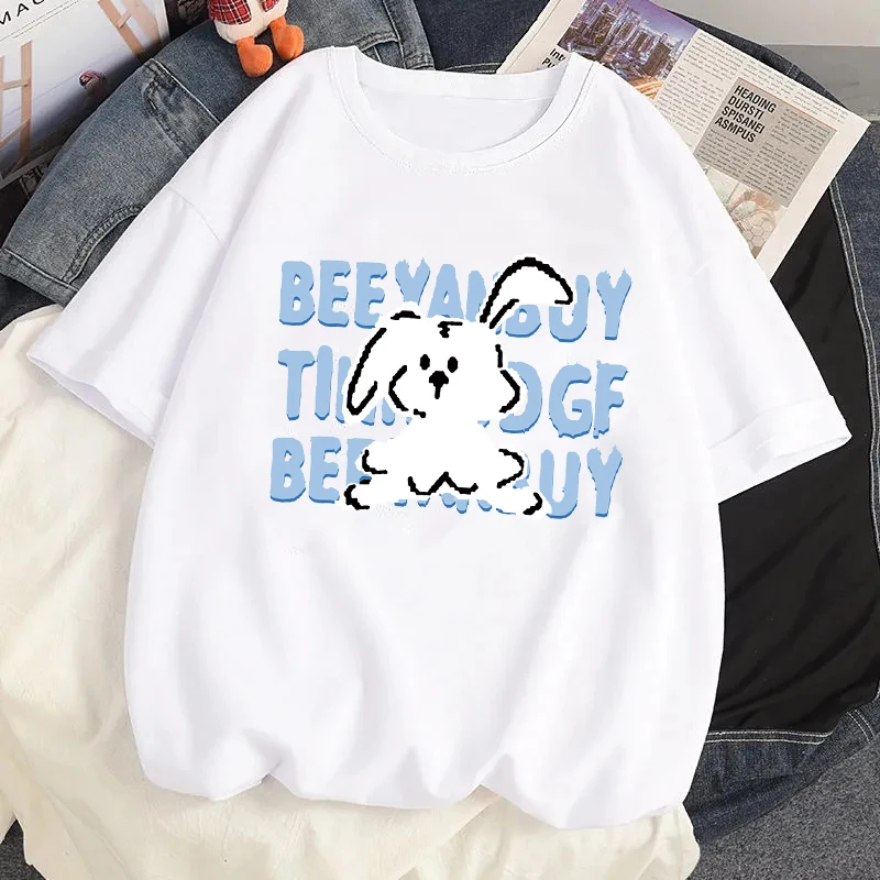 

Y2k Streetwear Korean Fashion Aesthetic Clothing Women Blouse Short Sleeve Kawaii Cartoon Girls T-shirt Japanese Graphic Clothes