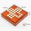 Marble Solitaire Board Game Wood Single Player Chess IQ Logic Challenges for Adults Kids Great Idea For Travel Party Family Fun 6