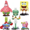 Spongebob Building Blocks Krusty Krab Restaurant Pineapple House Squidward Room Scenes Patrick Star Figure Model Toys Kids Gifts 6