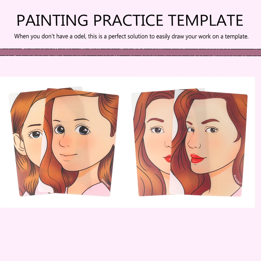 Painting practice Template Non toxic and washable Reusable Face Paint Exercise board for Body Art Painting Halloween Party 4