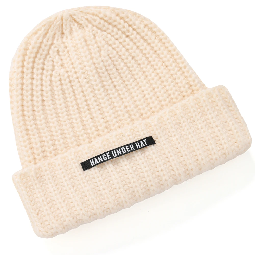 New Style Slouchy Beanie Hats Winter Warm Cap Y2K Cap Beanies For Women Solid Color Winter Cap Knitted Girl Hats Gift