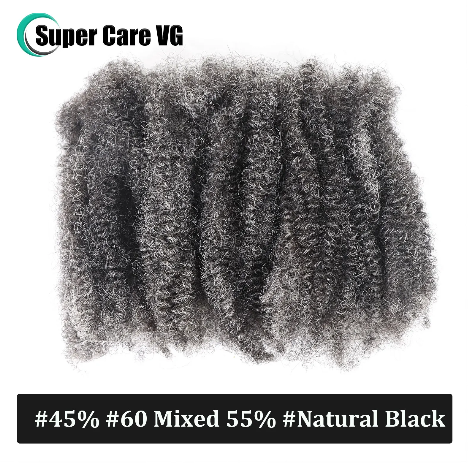 Mixed 50g Afro Kinky Curly Bulk Human Hair For Braiding Crochet Hair Raw Virgin Extensions Locks For Braids No Weft human hair extensions
