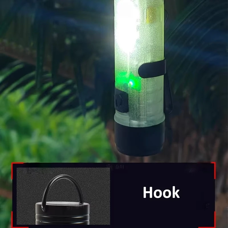 Compact Rechargeable Keychain Flashlight - Portable and Multifunctional Emergency Light