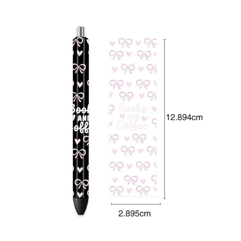 UV DTF Pen Wrapping Decals Vinyl Stickers Waterslide Epoxy Pen Wrapper For Craft Gift School Classroom Office