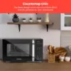 MicroCrisp Countertop Digital Microwave Oven, Unique "Cook & Crisp" Power Combo, 1.0 Cu Ft, Dual-Cook 1000W Microwave + 1500W 3
