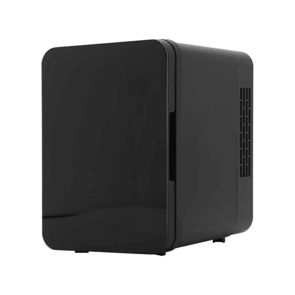 4 л Домашня морозильна камера Портативна маленька міні-косметична краса Макіяж Чорний портативний автомобіль для опалення та охолодження Прості двері