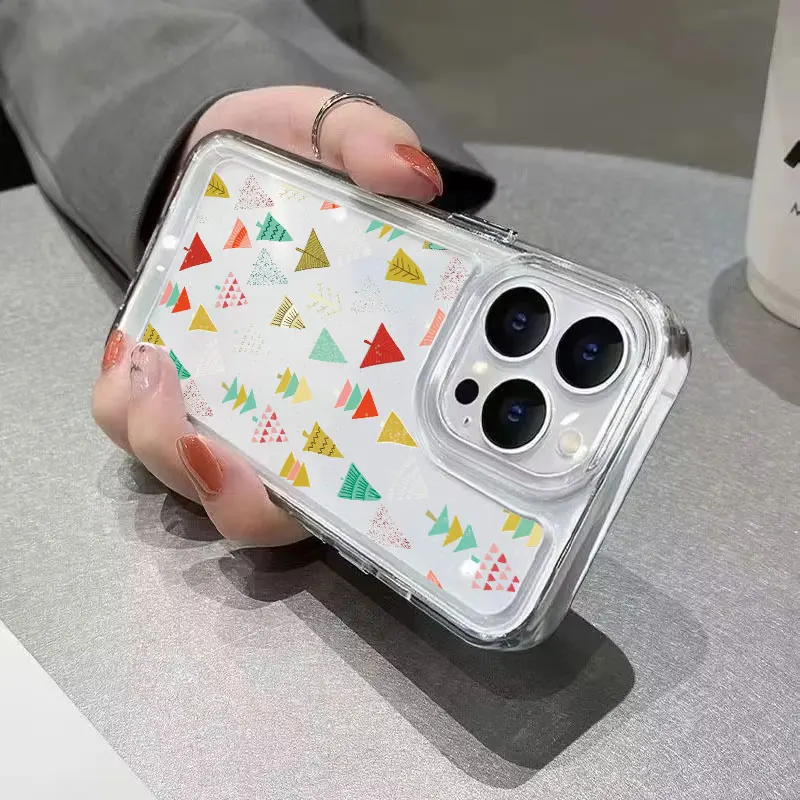 Festive Snowflake Pattern Phone Case - New Year & Christmas Edition