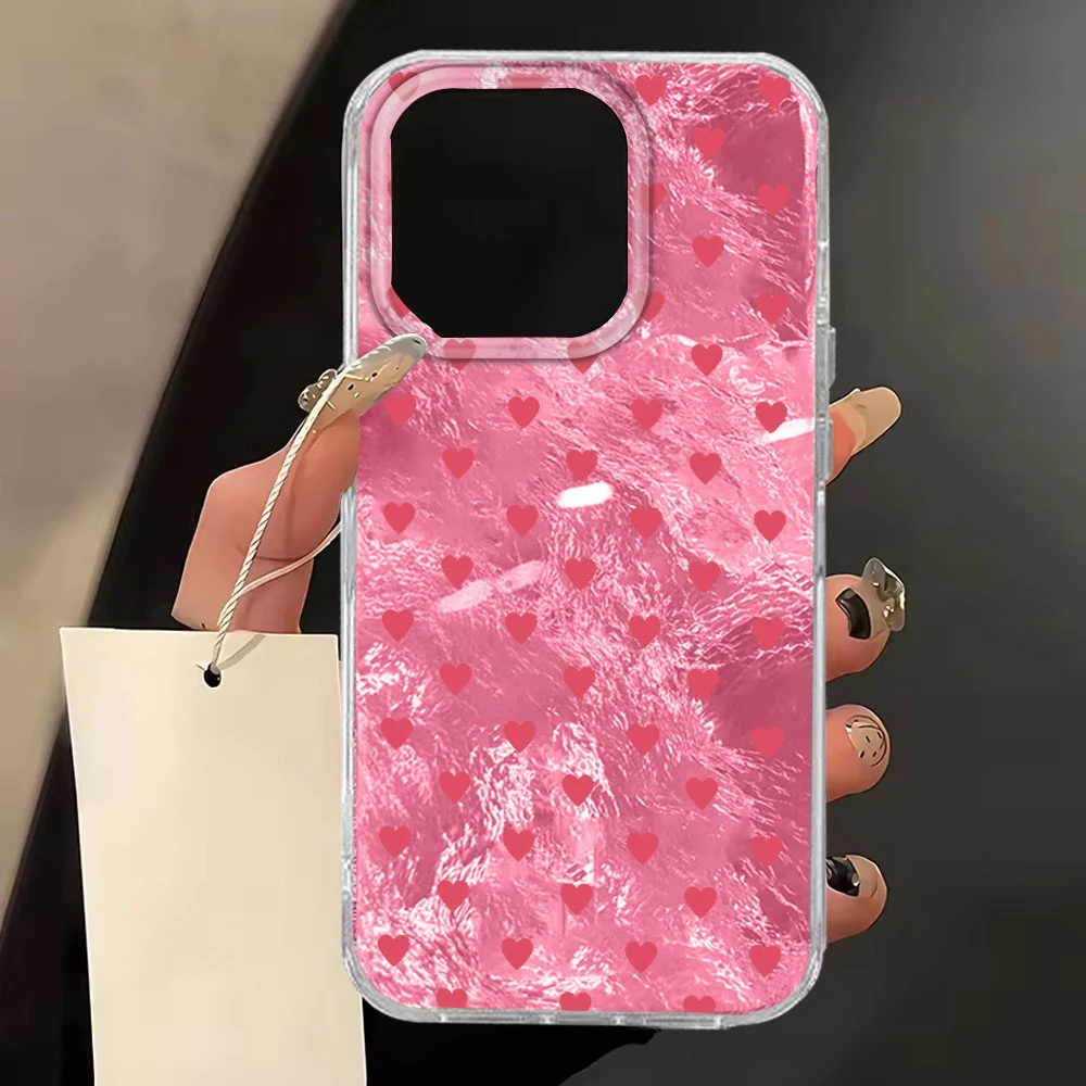 Vibrant Black Love Heart Design Phone Case Cover