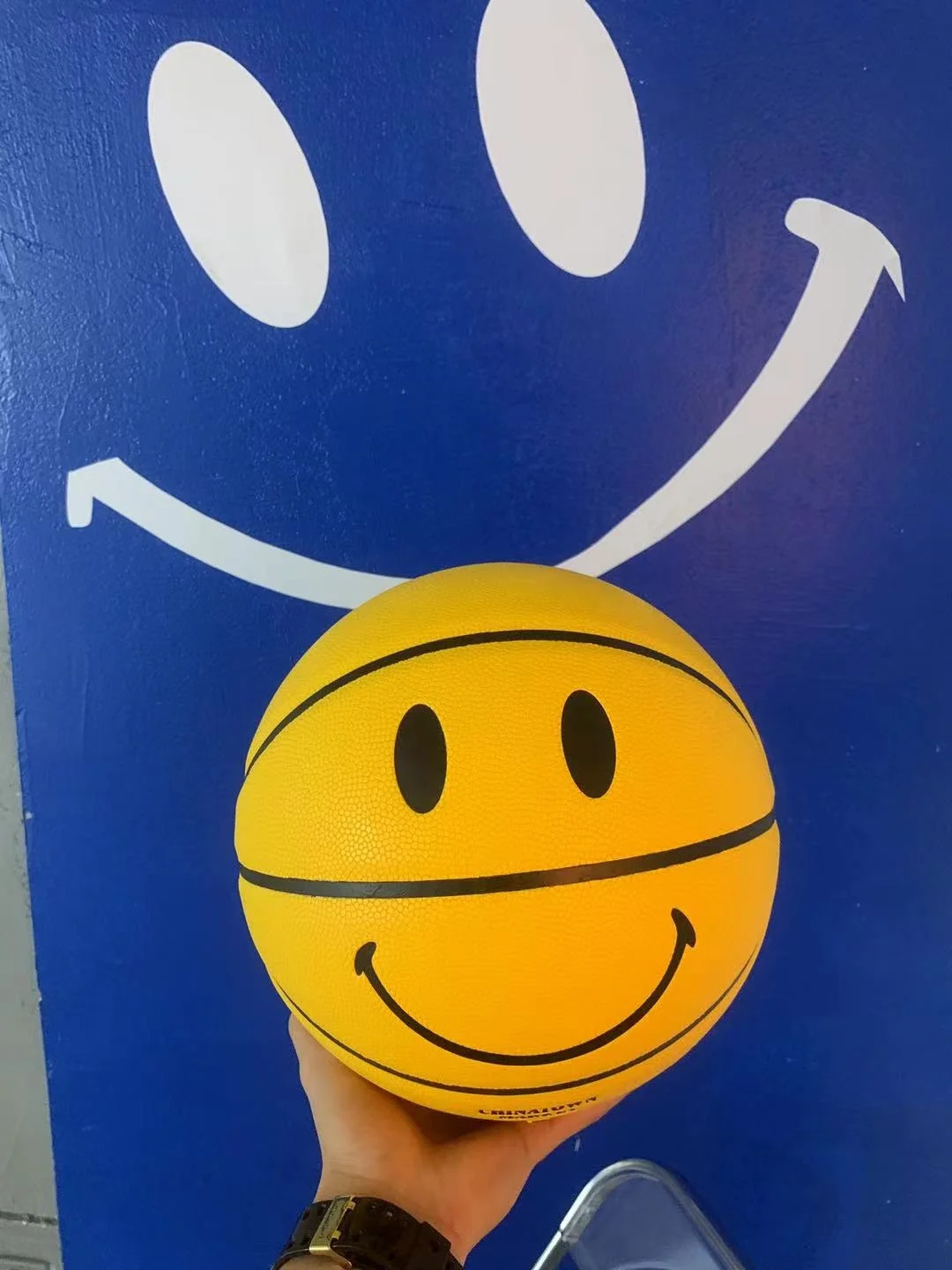 New York Chinatown Smile Basketball Limit 7 Laughing Face Yellow Basketball