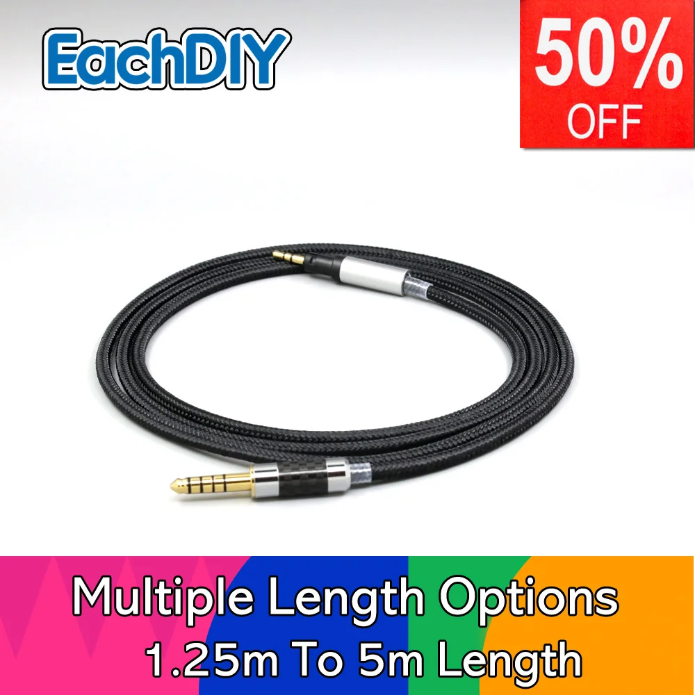 Superweiches Kopfhörer-Nylon-OFC-Kabel für österreichisches Audio Hi-X15 Hi-X65 Hi-X50 X55 Kopfhörer LN008975