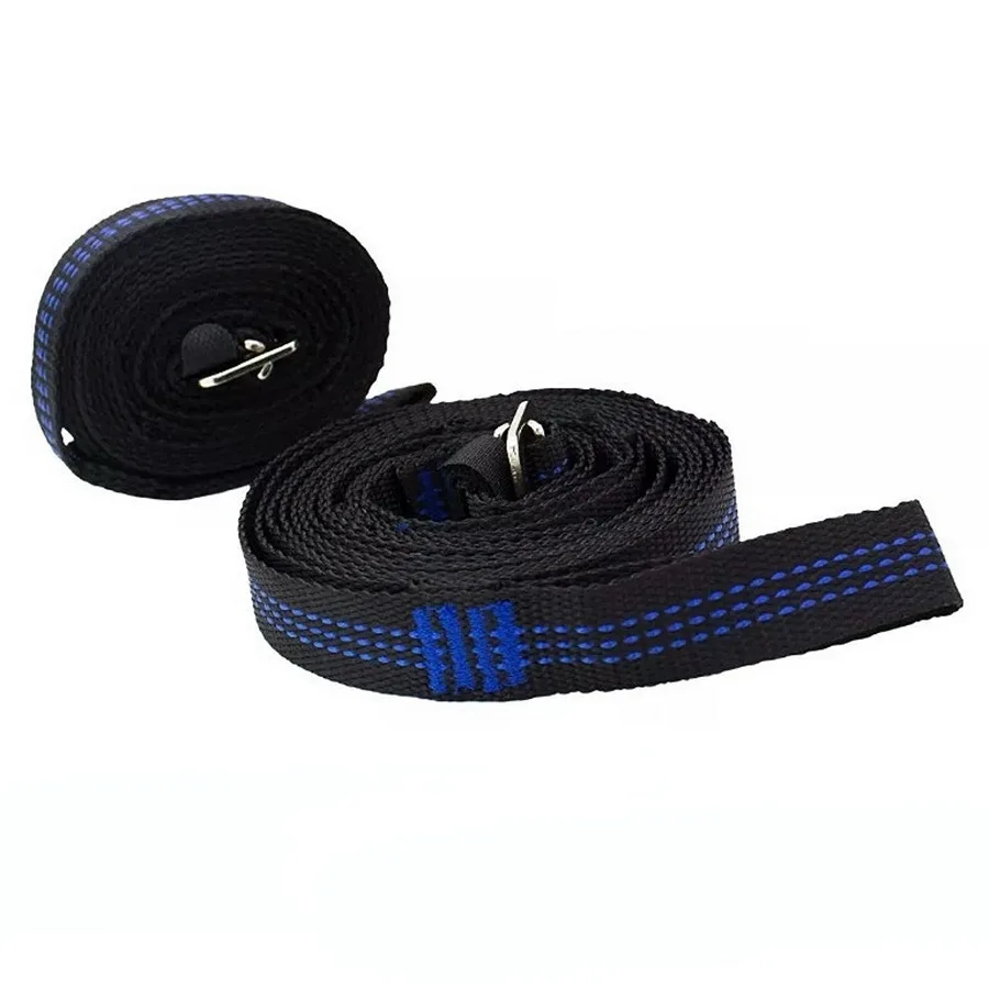 Portable Pair of 300cm Adjustable Outdoor Camping Hammock Hamac Hamaca Hamak Straps Belts Hanging Tree Rope 4