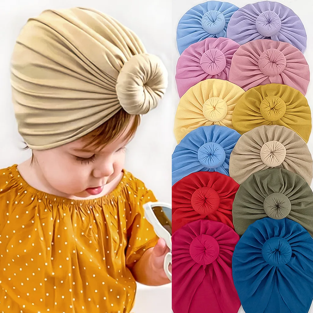 

Children Multicolor Soft Donut Hat Fall and Winter New Baby Hat