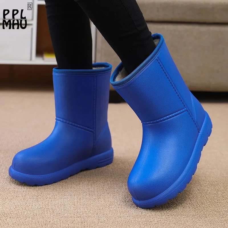 WinterWaterproofNonSlipPlatformWorkShoesEVAWearResistantWarm