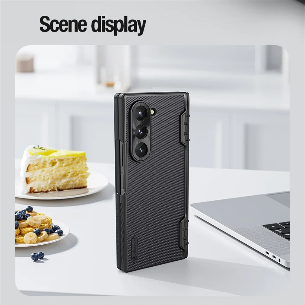 For Samsung Galaxy Z Fold 6 5G Case NILLKIN Frosted Shield Fold Shockproof Simple TPU PC 180° Folding Cover For Samsung Z Fold6