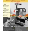 Meat Grinder, 2500W Max Meat Grinder Electric w/Stainless Steel Blade, 3/5/7 Grinding Plates, Sausage Stuffer Tube & Kibbeh Kit 3