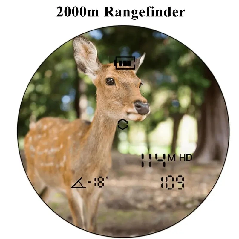 Laser Binoculars Rangefinder 8X42 Distance Meter 1200m Range Finder Scopes Angle Horizontal Distance Meter Yard Hunting Camping