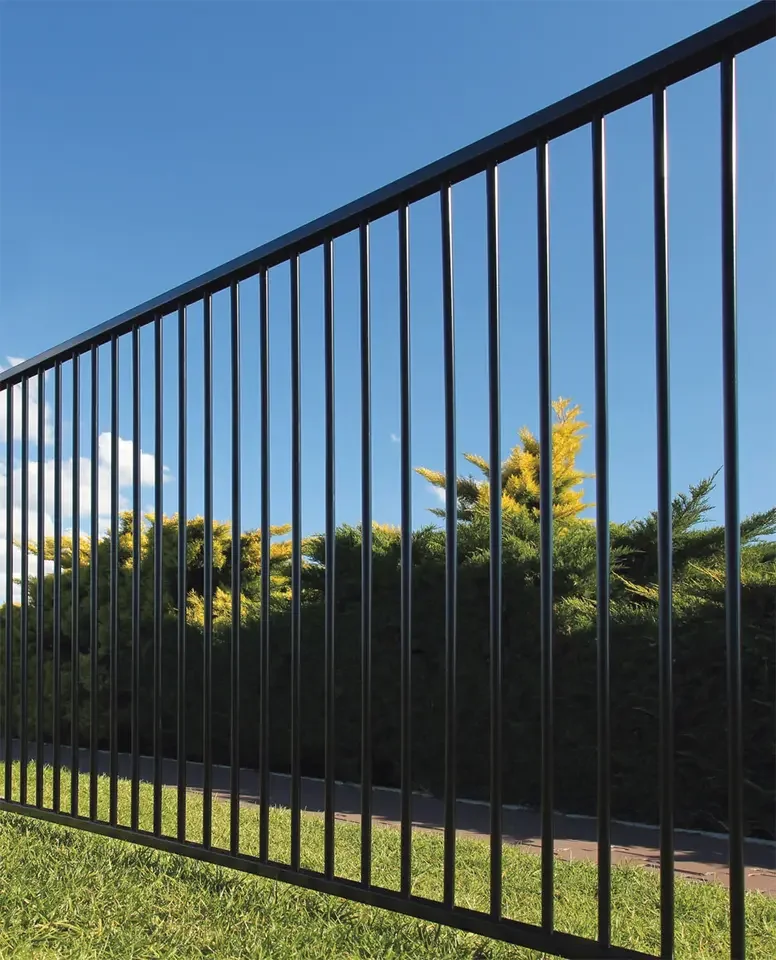 Favourite wrought iron fencing trellis gates flat top design aluminium boundary fence panels 2
