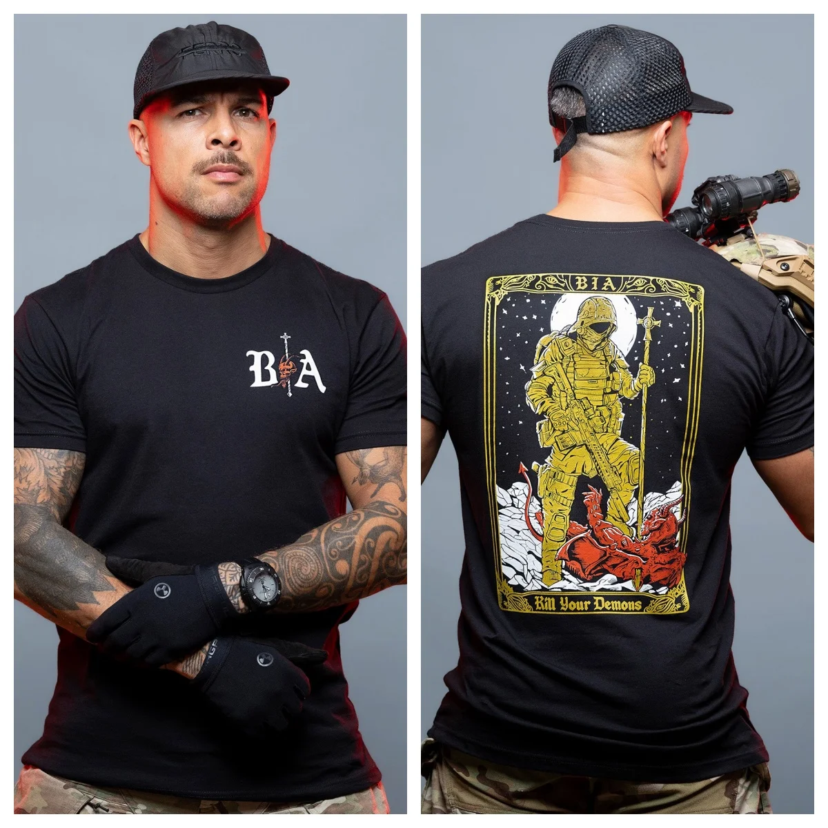 Kill Your Demons _ T-Shirt - Suitable for Sports Wear Pure Cotton