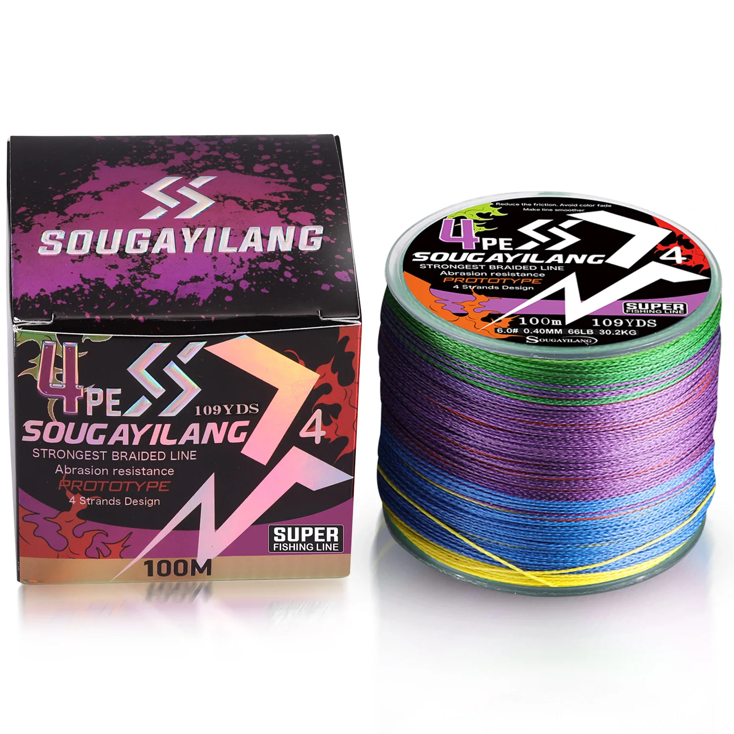 Description Picture 6 of itemSougayilang 1.98m Fishing Full Kits 4 Sections Spinning Fishing Rod and 5.2:1 Fishing Reel and Line Lure Hook Bag Tools Combo