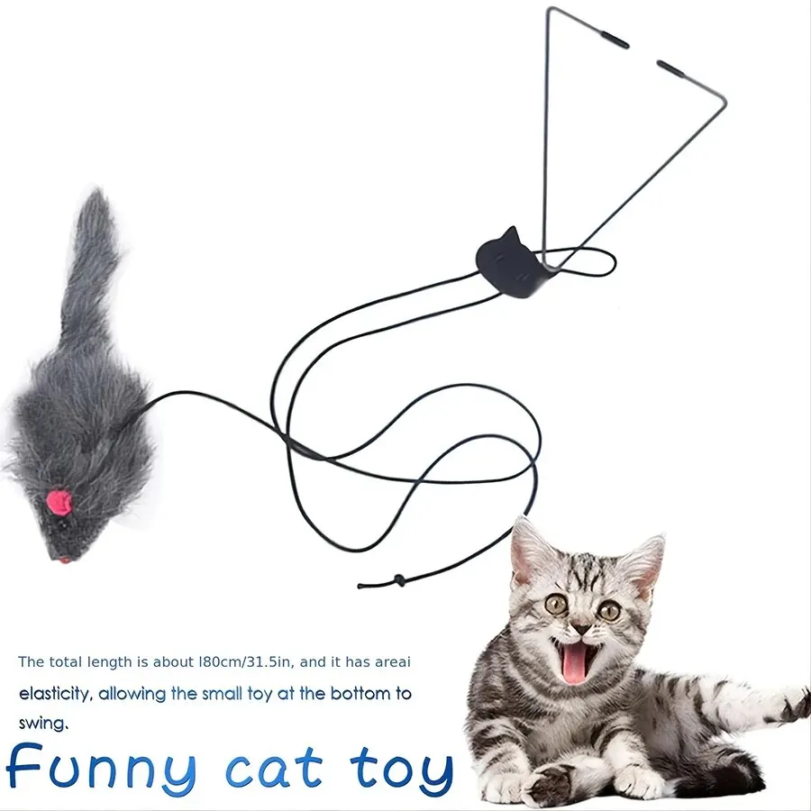Door Hanging Cat Toy Stress Relieve Living Room Kitten door hanging cat toy