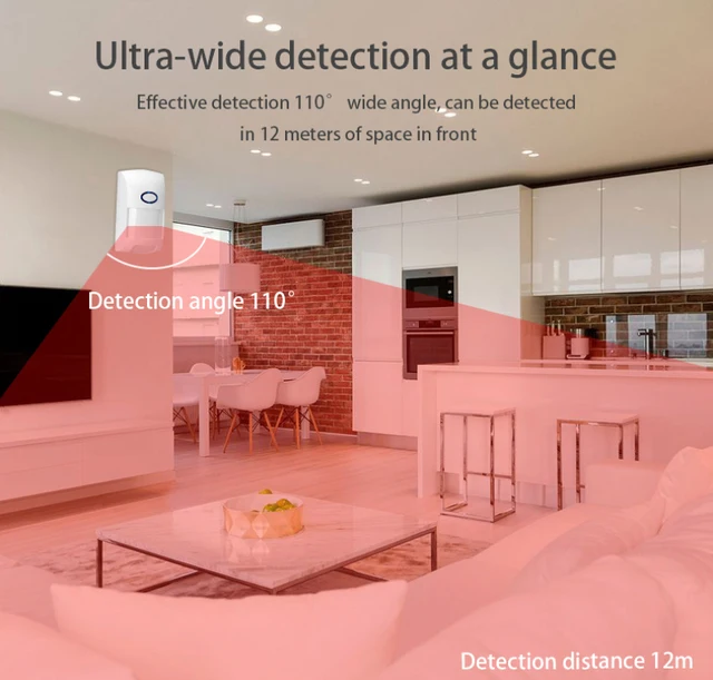 TAIBOAN Smart Tuya PIR Motion Sensor WIFI Infrared Detector Human Body Sensor Alarm APP Control Wireless Home Security System 5